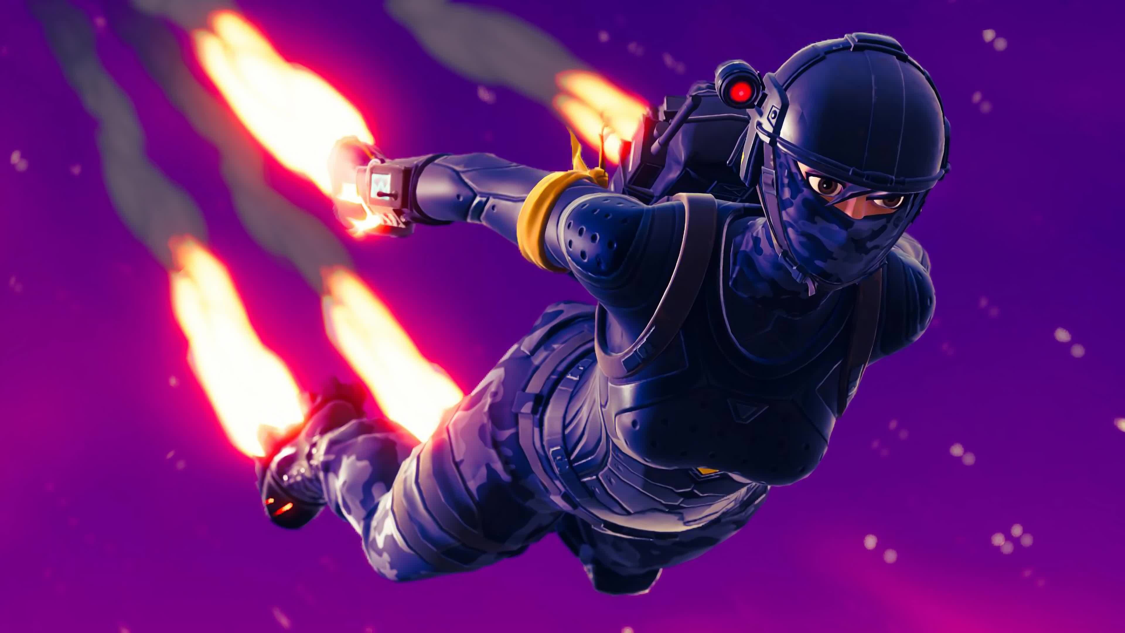 Fortnite  Elite  Agent  Skydive  4K  Live  Wallpaper - Free Download