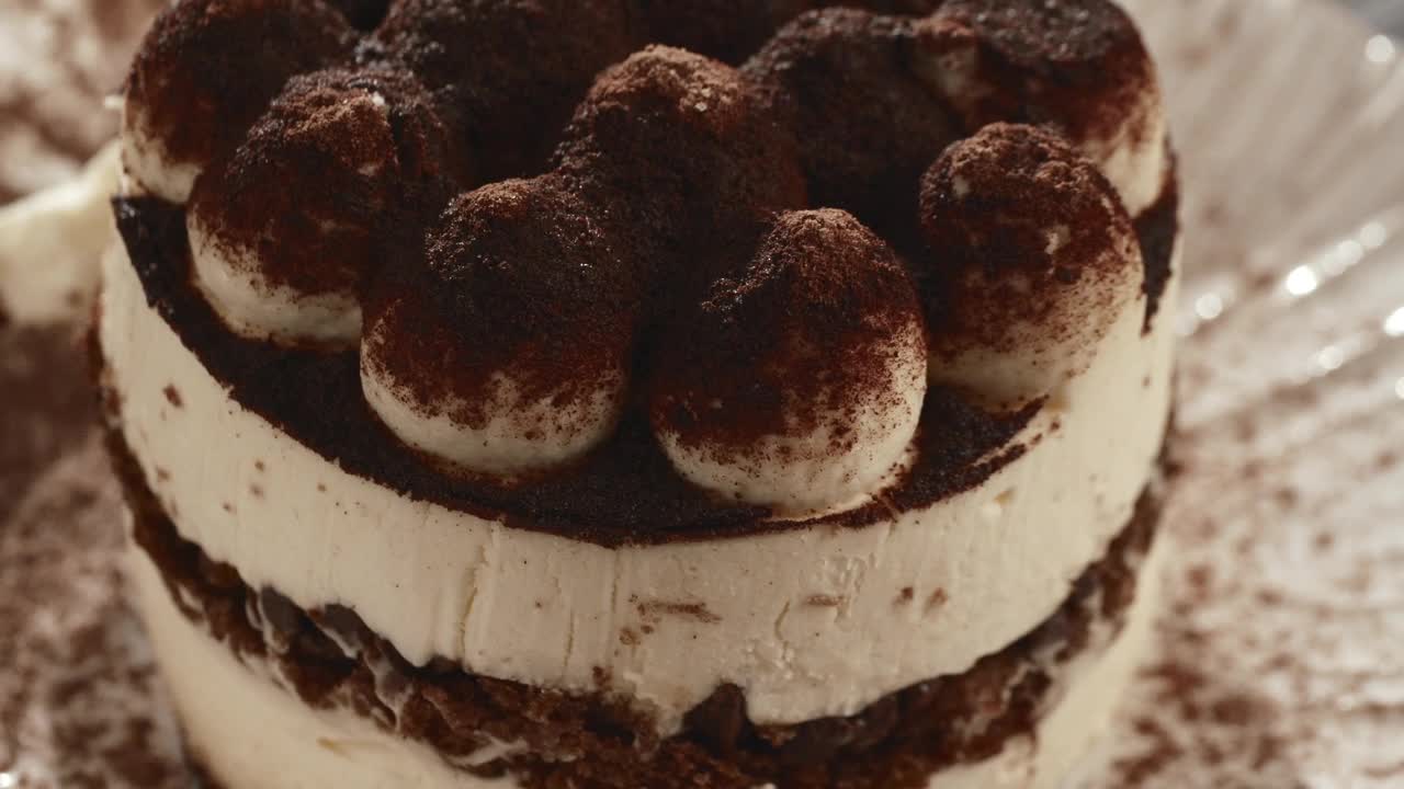 Free Video Stock tiramisu served at a restaurant Live Wallpaper - Free Download