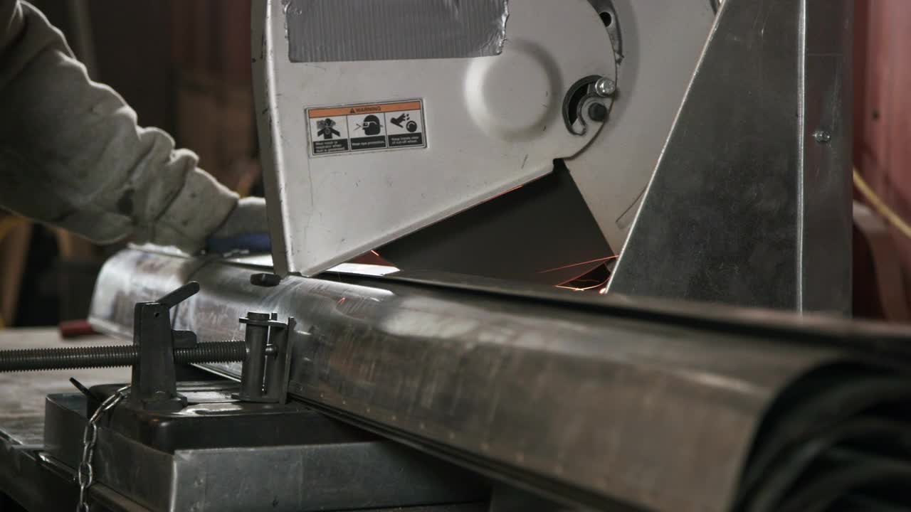 Free Video Stock Sparks From A Metal Saw At A Workshop Live Wallpaper - Free Download