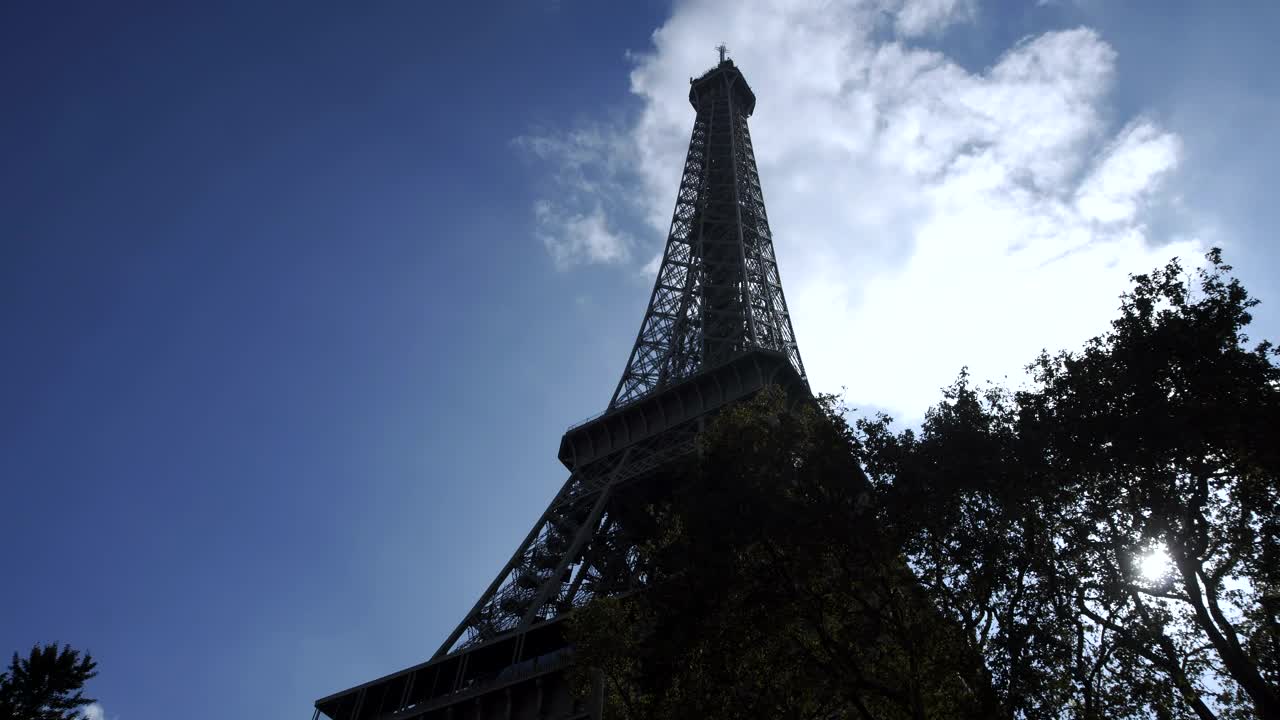 Free Stock Video Silhouette Of The Eiffel Tower Live Wallpaper - Free Download
