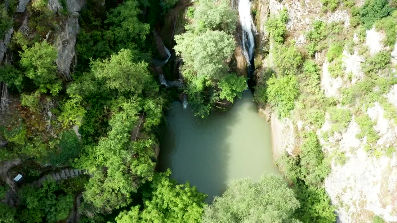 Stock Footage Waterfall Hidden In The Mountains Live Wallpaper - Free Download