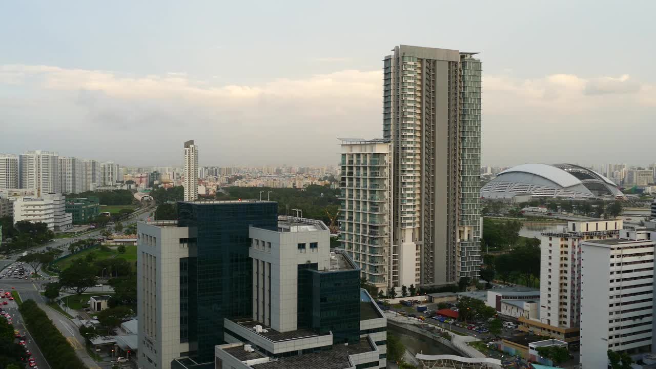 Free Video Stock time lapse view from a singapore skyscraper Live Wallpaper - Free Download