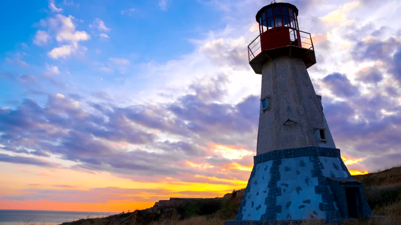 Stock Video Lighthouse At Sunset Animated Wallpaper - Free Download