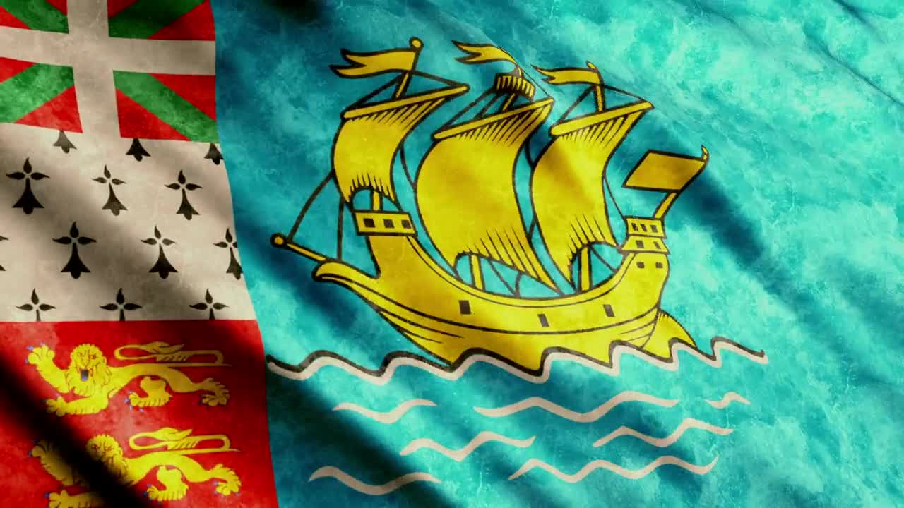 Free Stock Video Saint Pierre And Miquelon D Waving Flag Live Wallpaper - Free Download