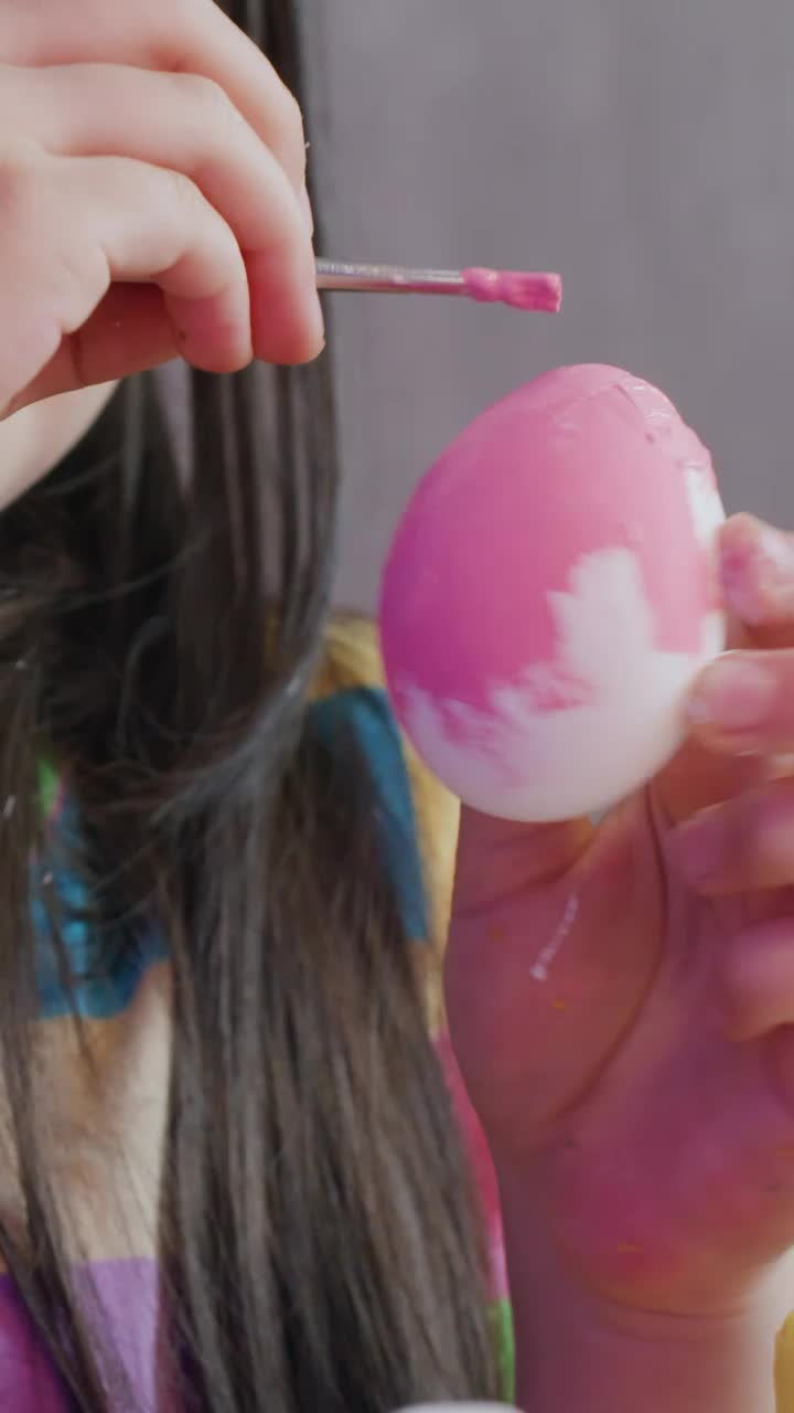 Stock Video Little Kid Painting Easter Eggs Animated Wallpaper - Free Download
