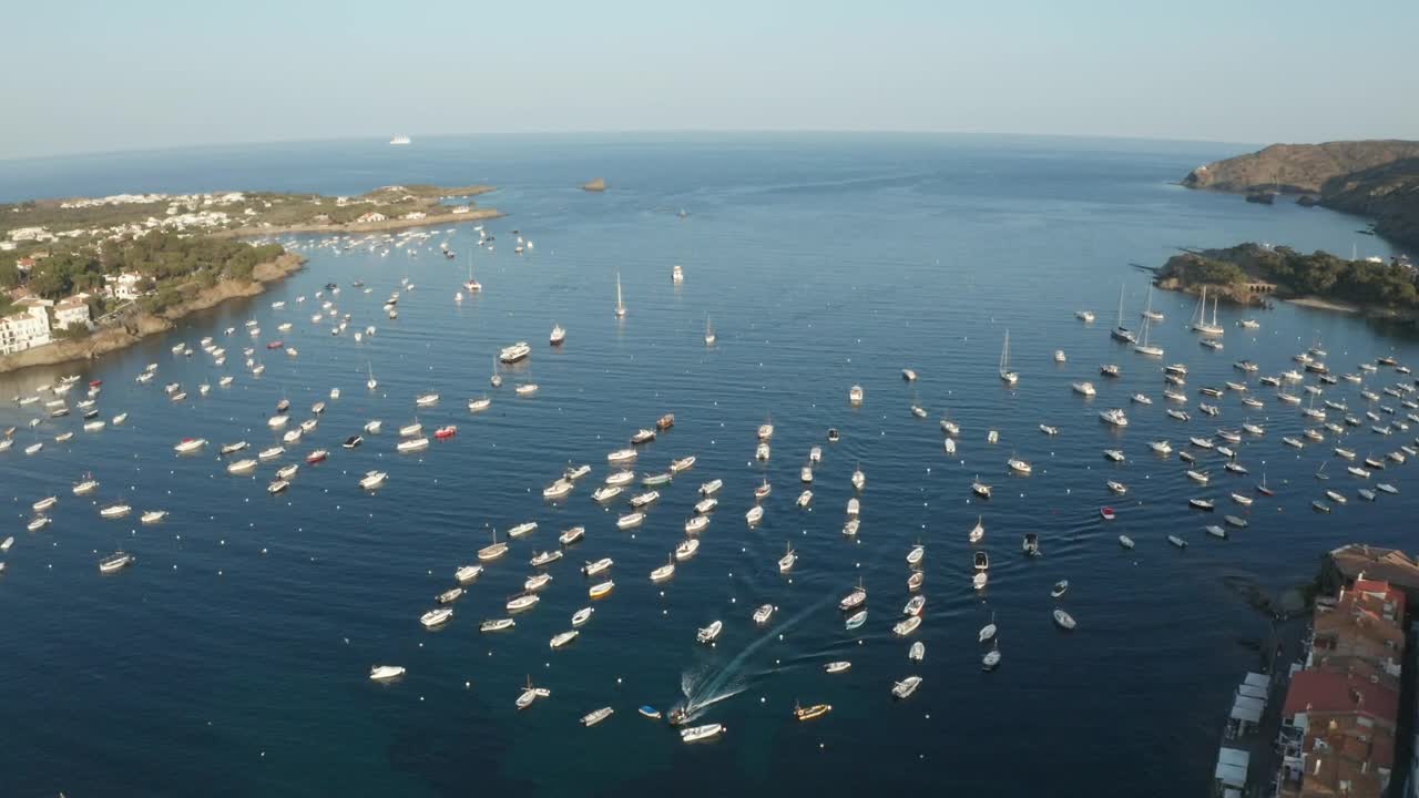 Free Video Stock Small Boats Anchored In A Harbor Live Wallpaper - Free Download