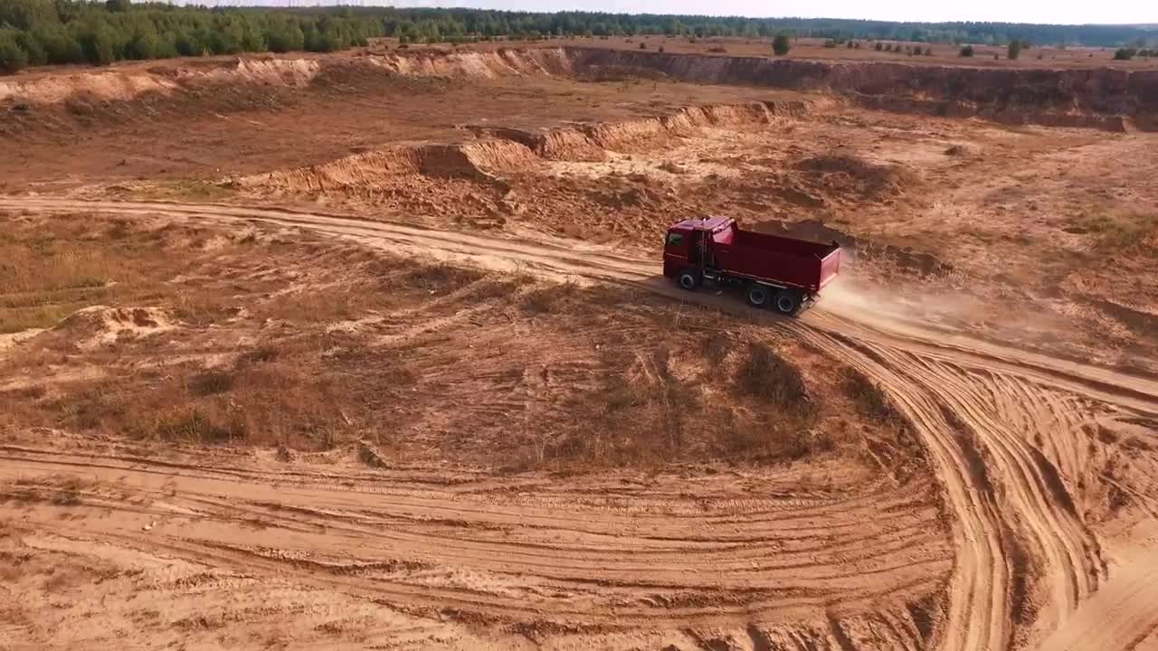 Stock Video Empty Truck Heading Down A Dusty Road Live Wallpaper For PC - Free Download
