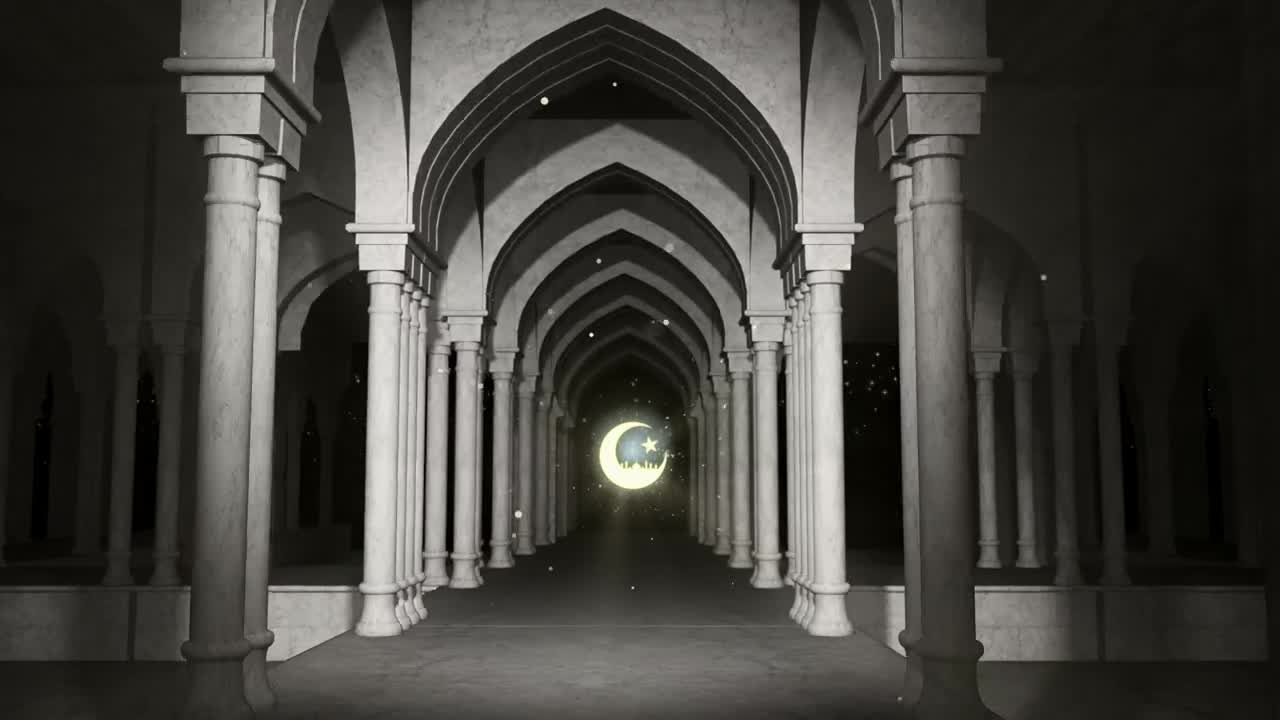Stock Video Corridors Of A Ramadan Kareem Temple Live Wallpaper For PC - Free Download