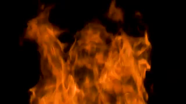 Stock Video Large Orange Flames On Black Background Smal Animated Wallpaper - Free Download