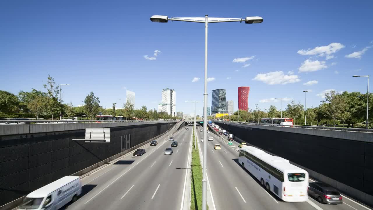 Free Video Stock timelapse of rush hour traffic Live Wallpaper - Free Download