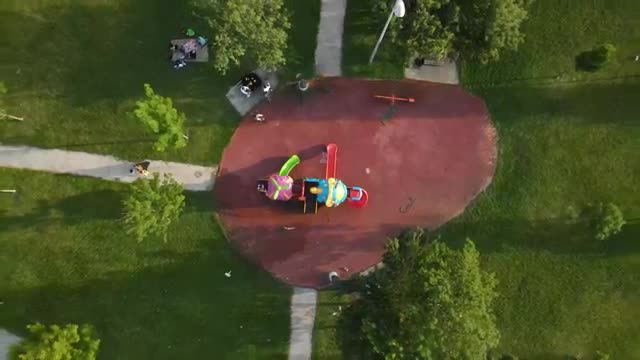 Free Video Stock Small Playground In The Middle Of A Large Park Live Wallpaper - Free Download