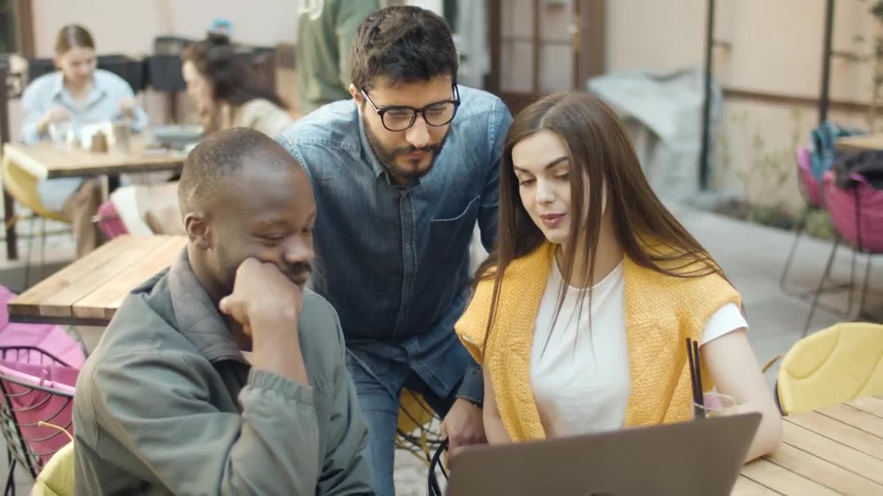 Stock Video Motivated Team Hi Fives After Successful Launch Live Wallpaper - Free Download