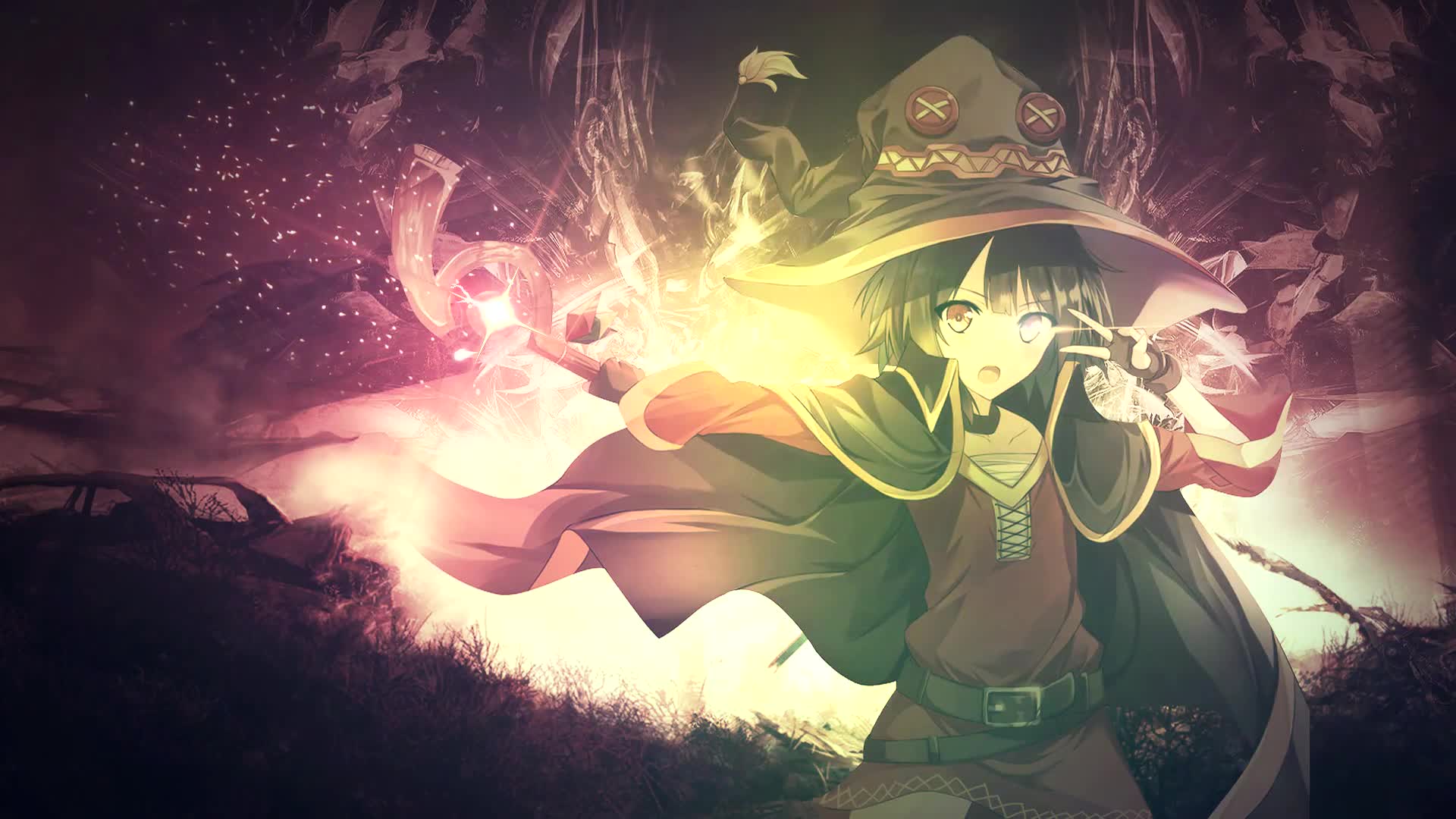 Konosuba Megumin 60fps 1080p Live Wallpaper - Free Download