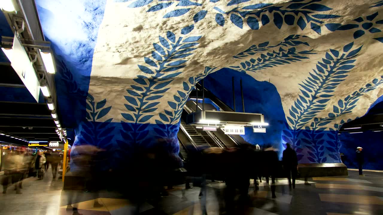 Free Video Stock Stockholm Escalators In Metro Station Live Wallpaper - Free Download