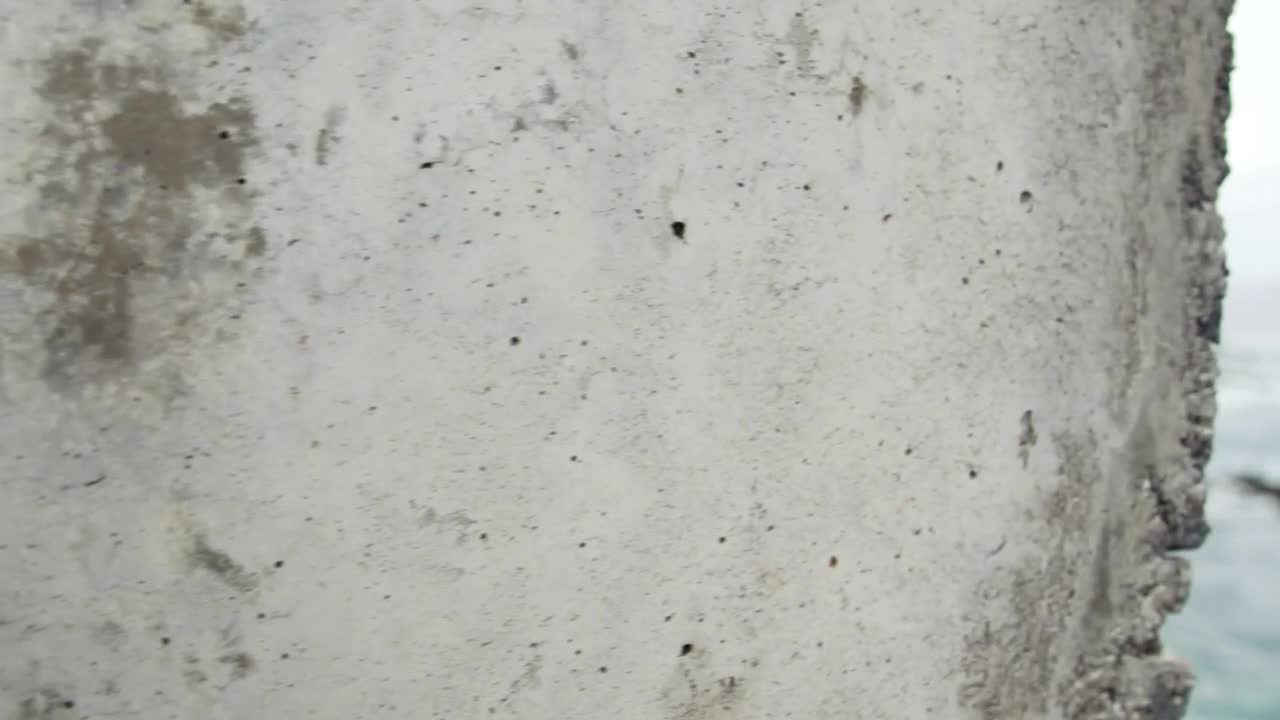 Stock Video Concrete Texture And Beach View With Rocks Live Wallpaper For PC - Free Download
