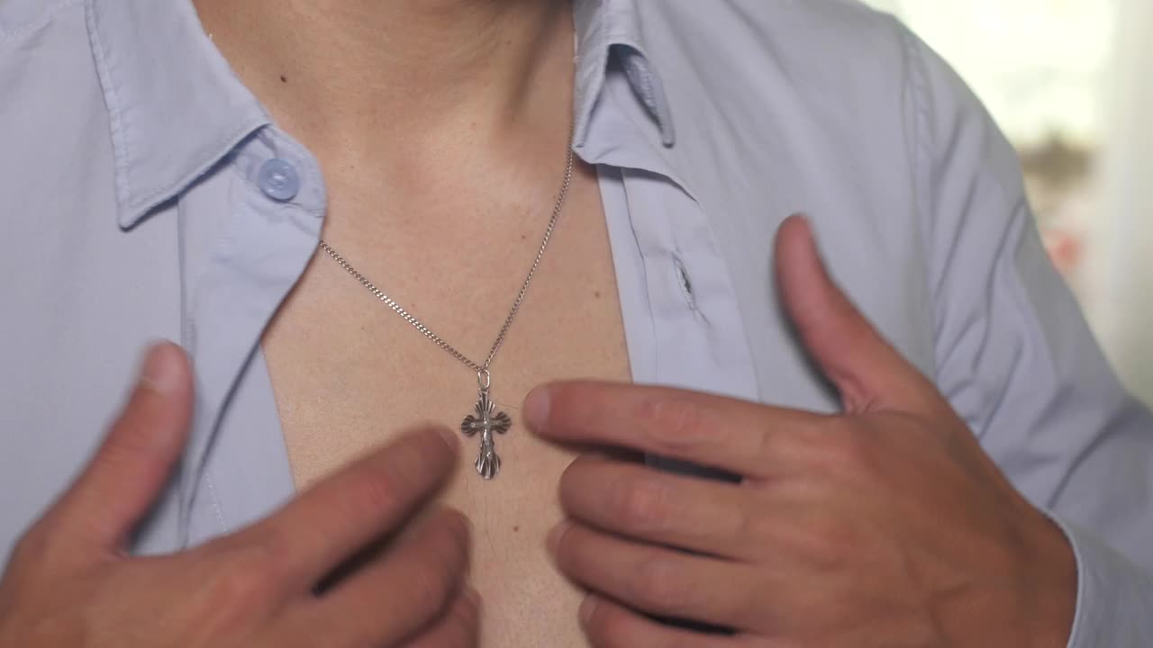 Stock Video Man Doing Up Shirt Buttons Animated Wallpaper - Free Download