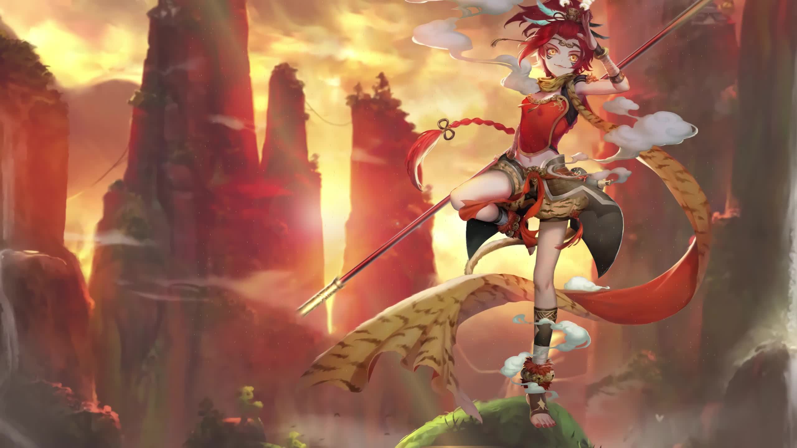 Warrior Girl Anime Live Wallpaper HD - Free Download