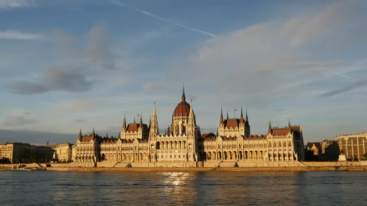 Free Video Stock sunset at the parliament building Live Wallpaper - Free Download