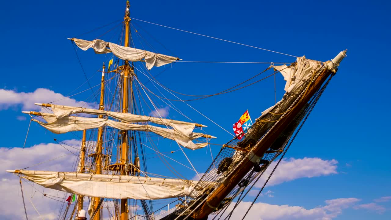 Stock Video Masts Of A Sailing Shi Animated Wallpaper - Free Download