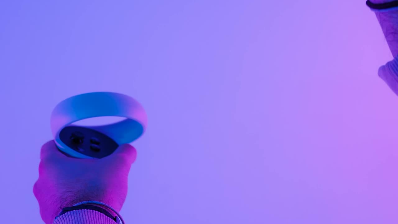 Video Stock Pov Of A Gamer With Vr Controllers Live Wallpaper Free - Free Download
