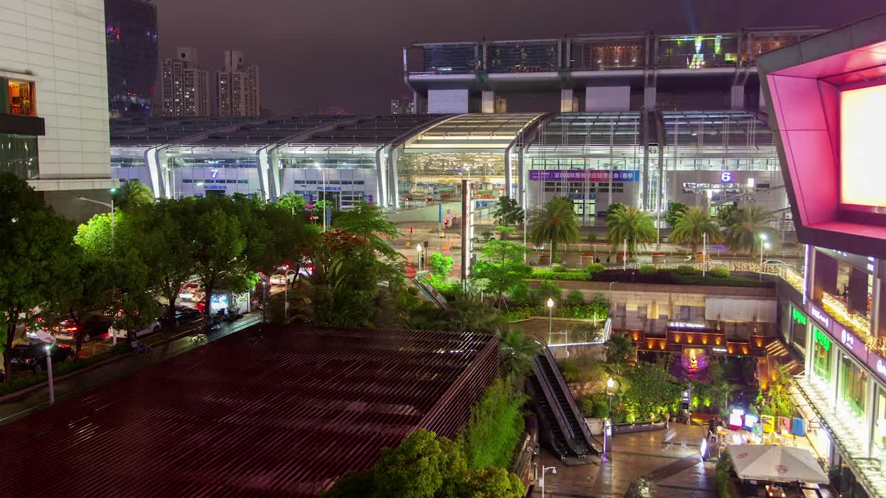 Free Stock Video Shenzhen Convention Center Time Lapse At Night Live Wallpaper - Free Download