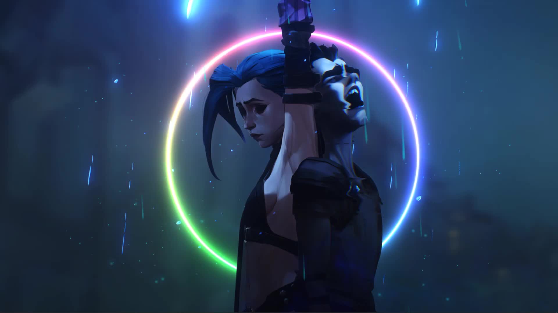 Arcane Jinx Dark League Of Legends Live Wallpaper - Free Download