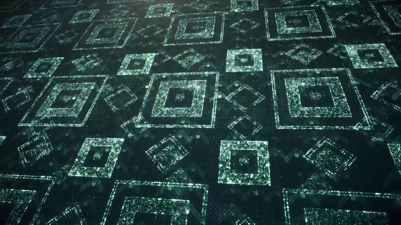 Stock Video Digital Surface With A Sequence Of Light Frames Live Wallpaper For PC - Free Download