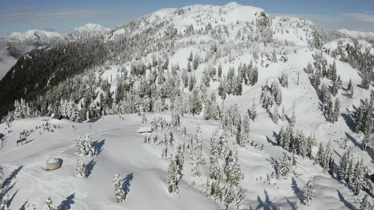 Stock Video Panorama Of A Snowy Hill Live Wallpaper - Free Download