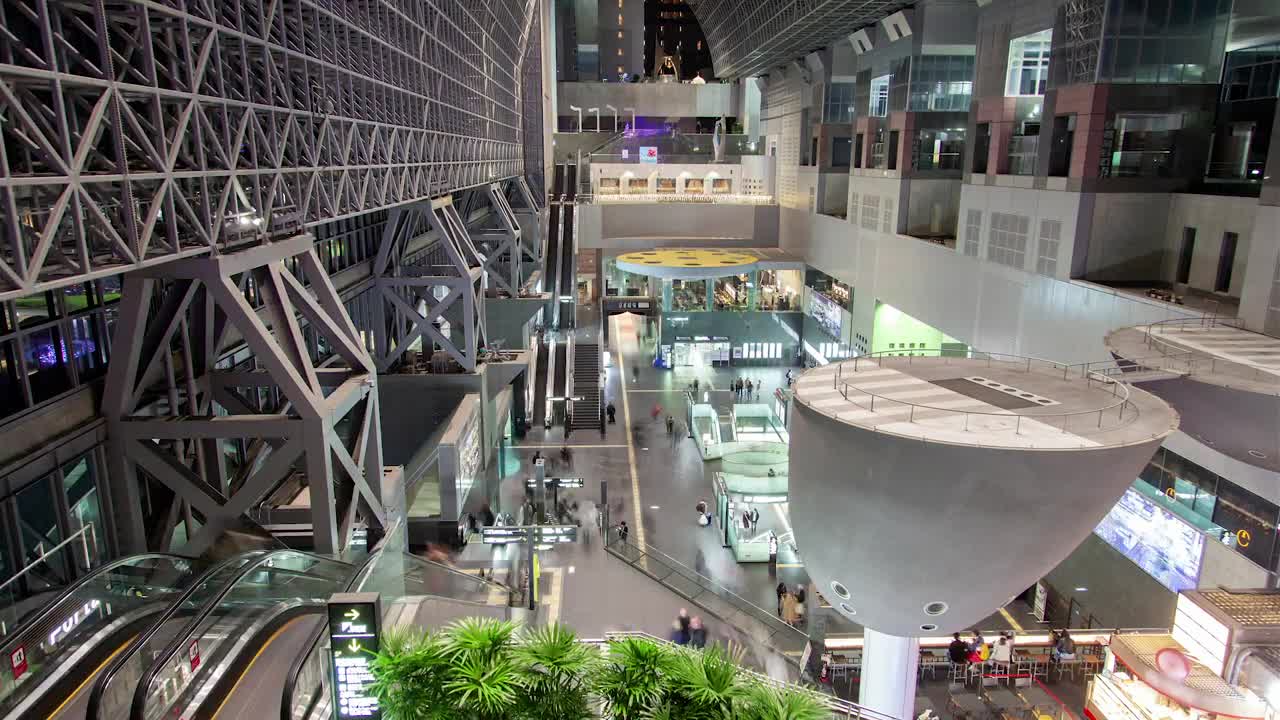 Stock Video Kyoto Railway Terminal Interior Animated Wallpaper - Free Download