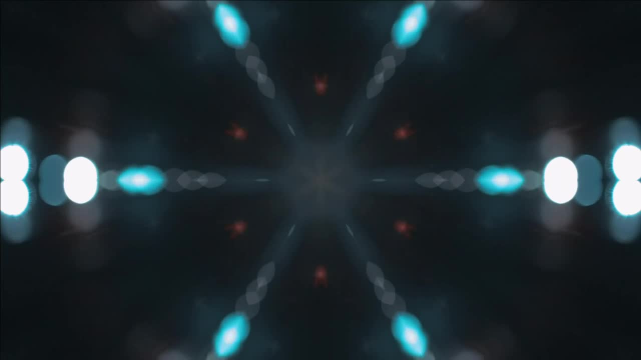 Stock Video Kaleidoscope Shot Of Blue Lights In Motion Animated Wallpaper - Free Download