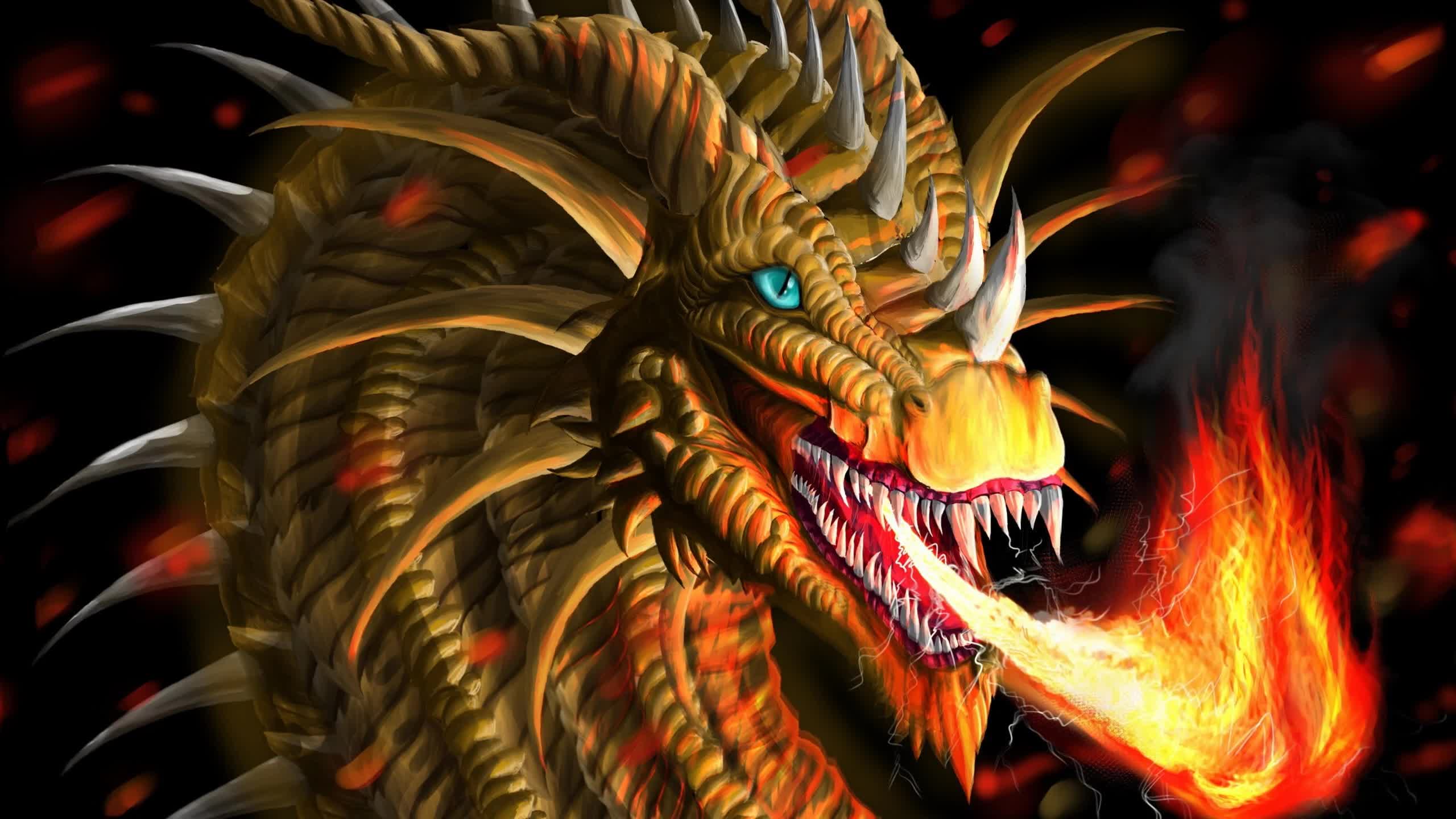 Fantasy  Creatures  Dragon  Artwork  2K  Live  Wallpaper - Free Download