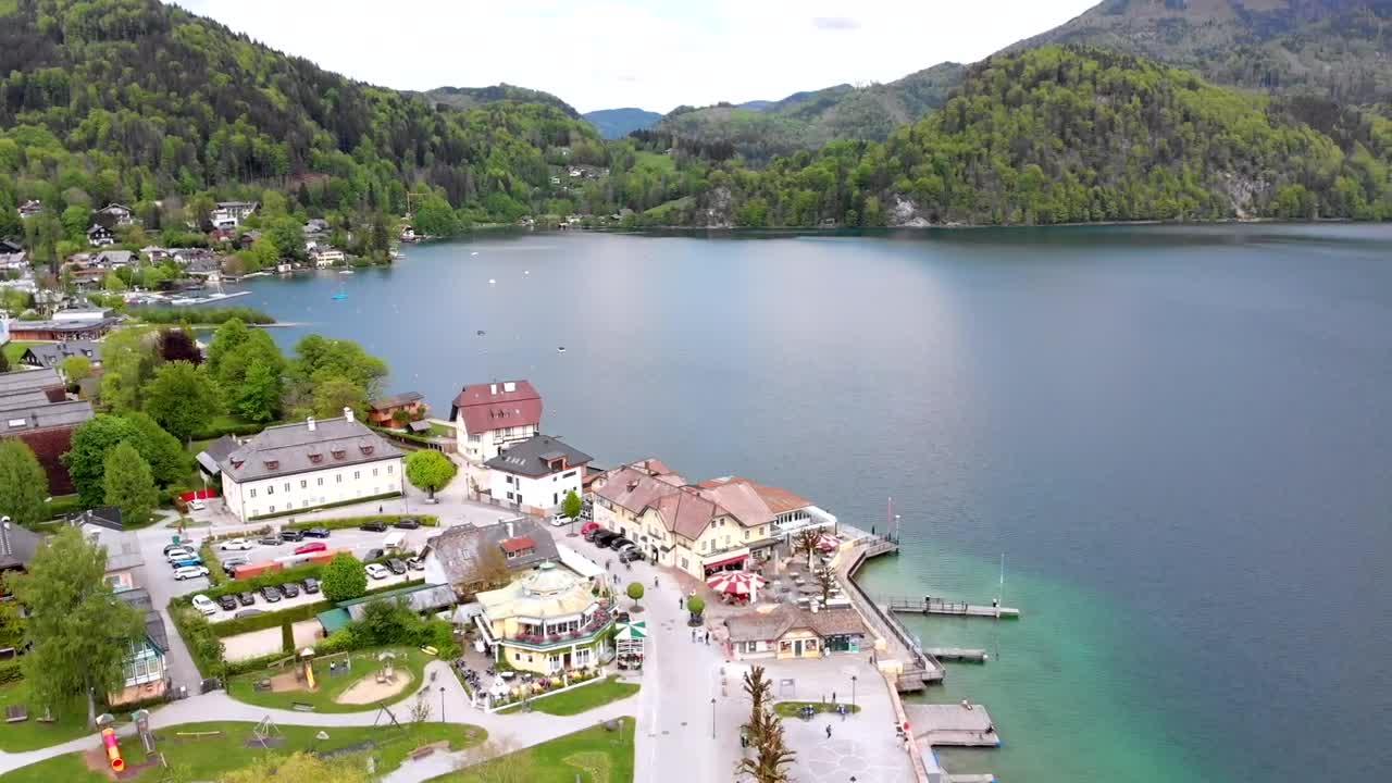 Stock Video European Town By A Lake Live Wallpaper For PC - Free Download