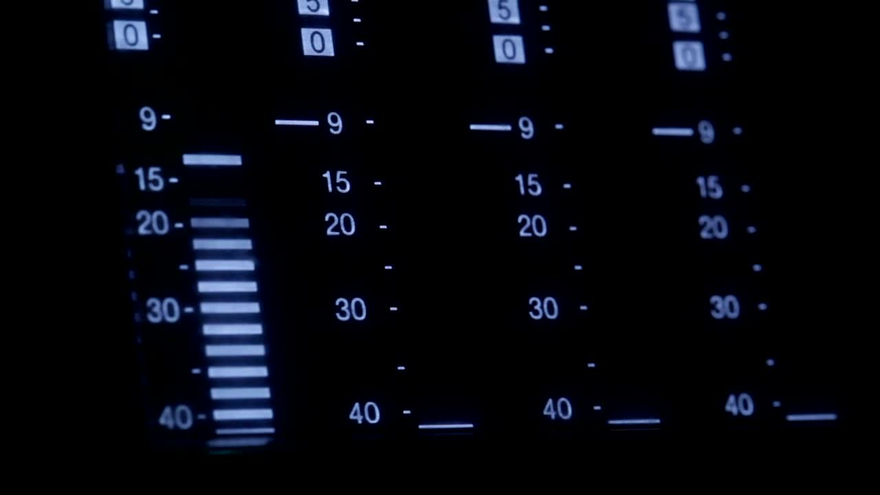Stock Video Equalizer Screen On A Control Panel Live Wallpaper For PC - Free Download