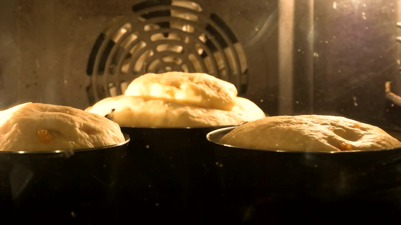 Stock Video Home Made Bread Rising Inside The Oven Animated Wallpaper - Free Download