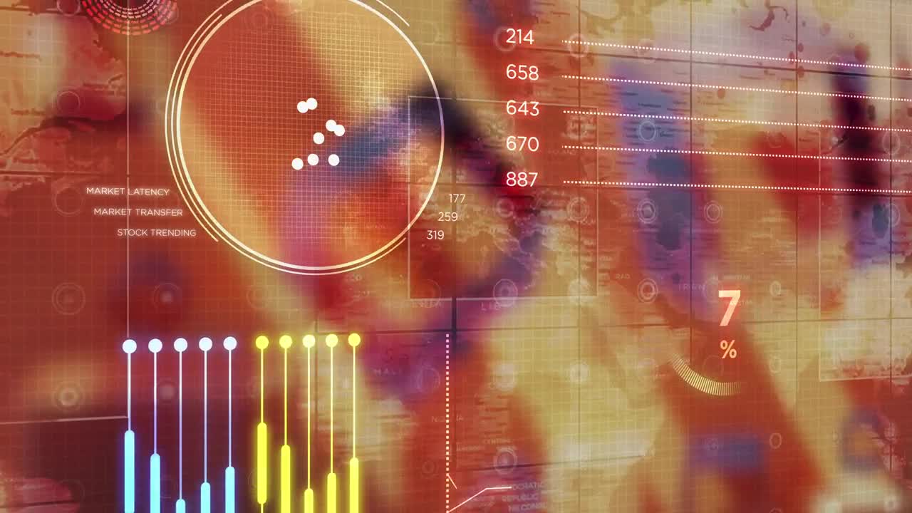Stock Video Colorful Infographics Stock Growth Animation Live Wallpaper For PC - Free Download