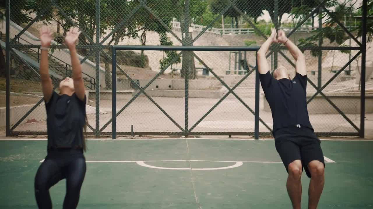 Free Stock Video Woman And Man Doing A Backflip At The Same Time Live Wallpaper - Free Download