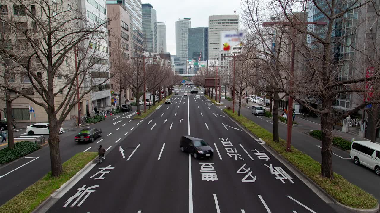Stock Video Nagoya Street Traffic During Daytime Live Wallpaper - Free Download