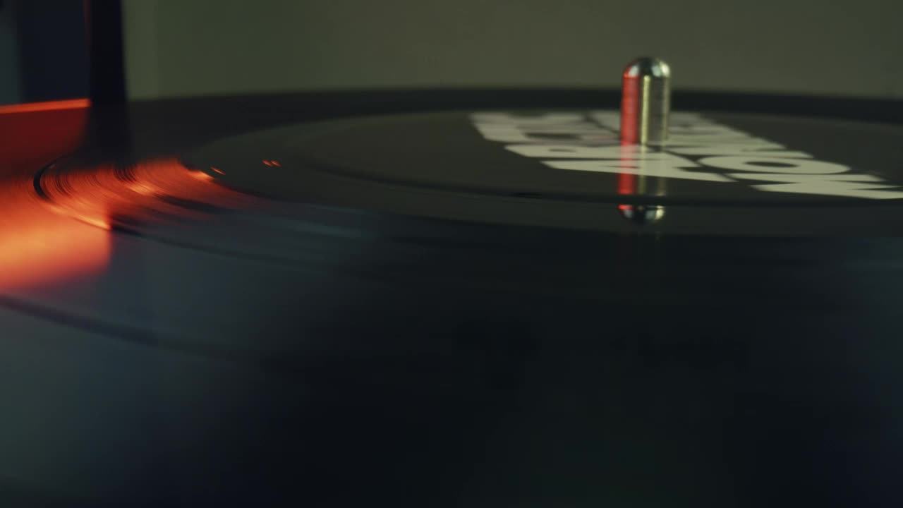 Video Stock Close Up View Of A Rotating Vinyl Record Live Wallpaper For PC - Free Download
