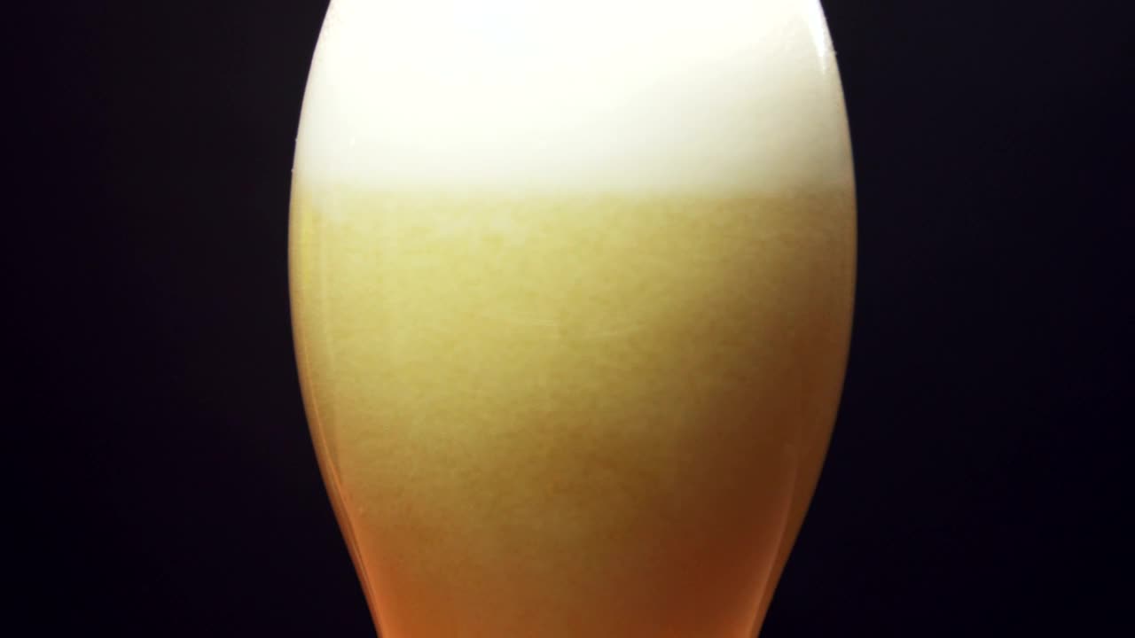 Stock Video Beer Foam Settling In A Glass Live Wallpaper For PC - Free Download