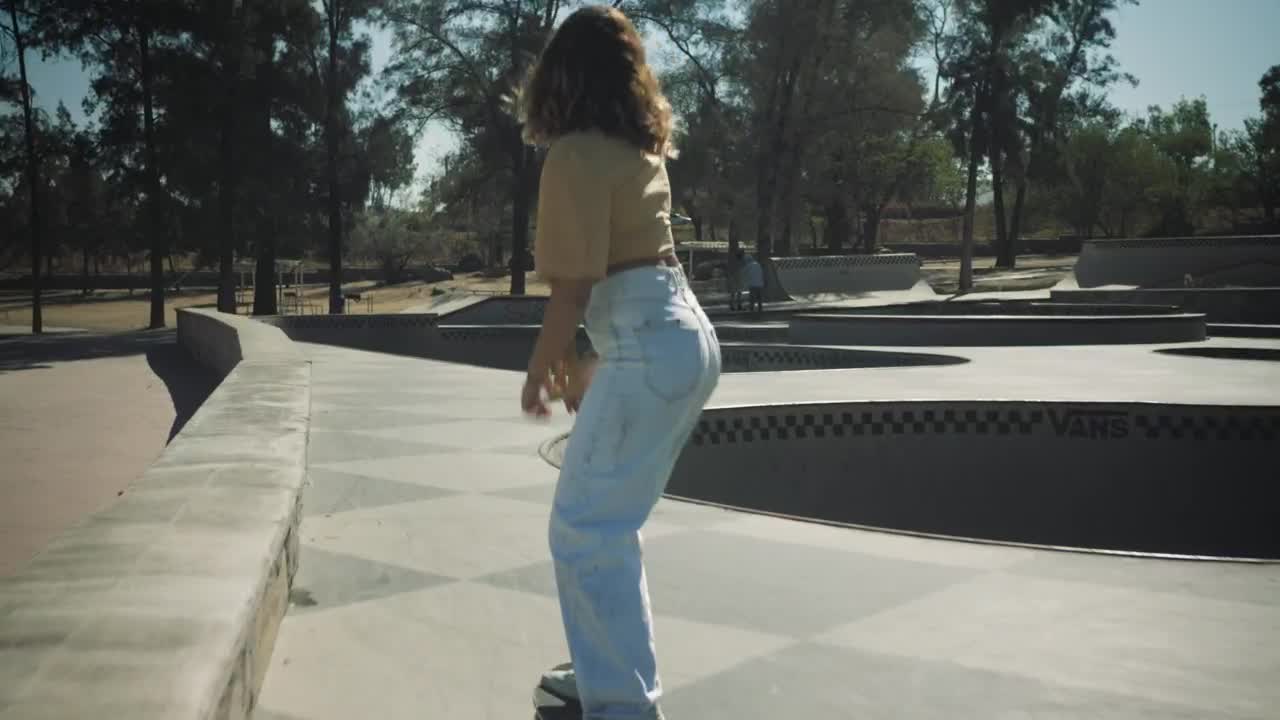 Stock Video Female Skater Practicing Skateboarding Live Wallpaper For PC - Free Download