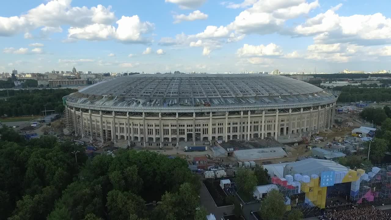 Video Stock Reconstruction Of A Stadium In Russia Live Wallpaper Free - Free Download