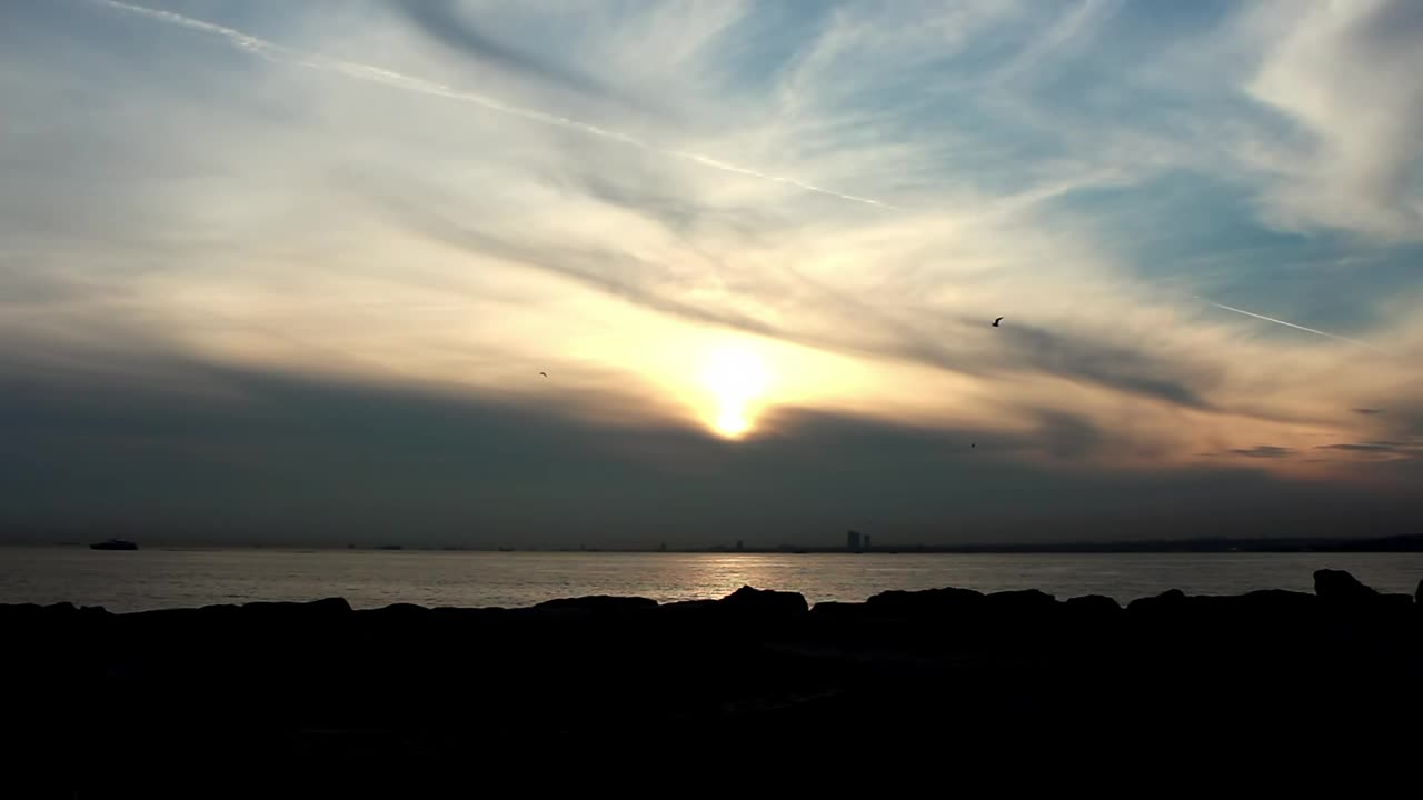 Free Stock Video Silhouette Of A Man Appreciating The Sunset Live Wallpaper - Free Download