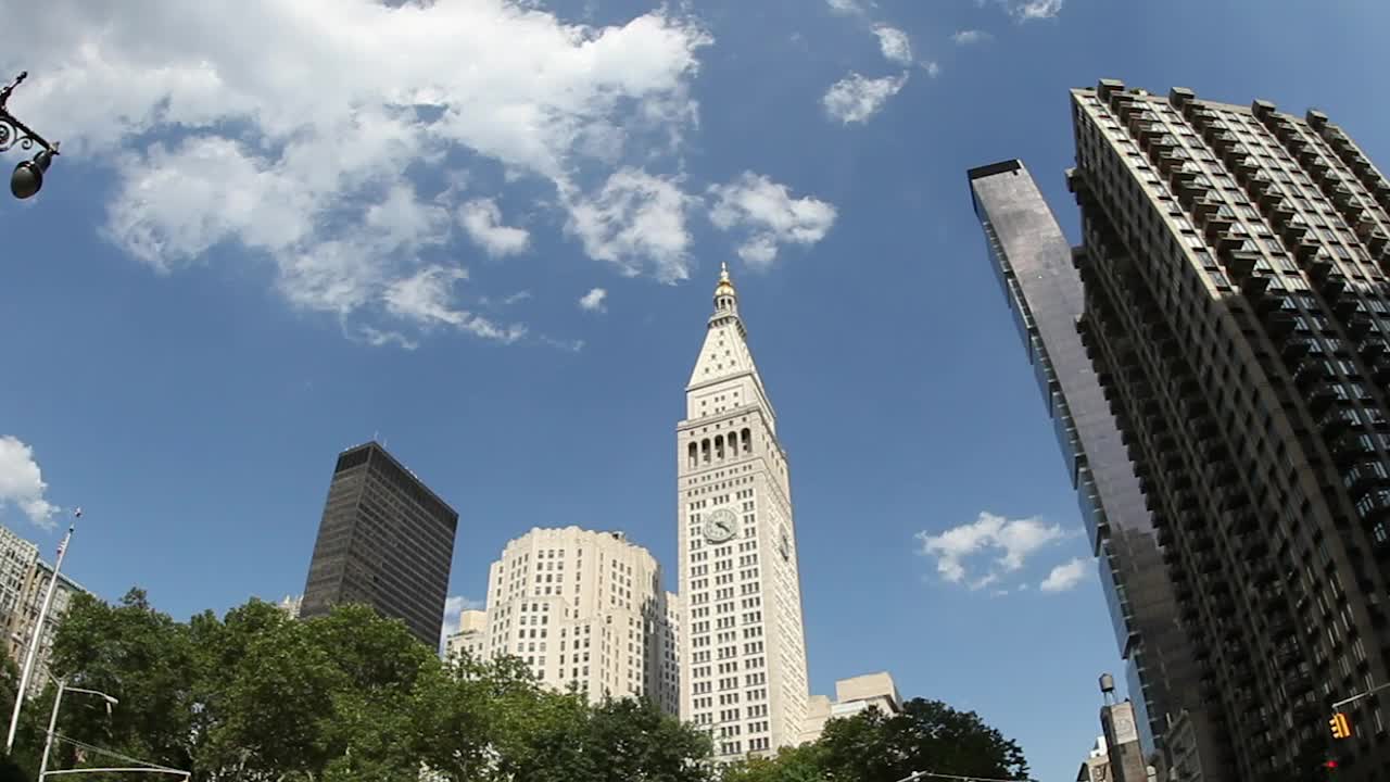 Stock Video Looking Up From Madison Square Park Animated Wallpaper - Free Download