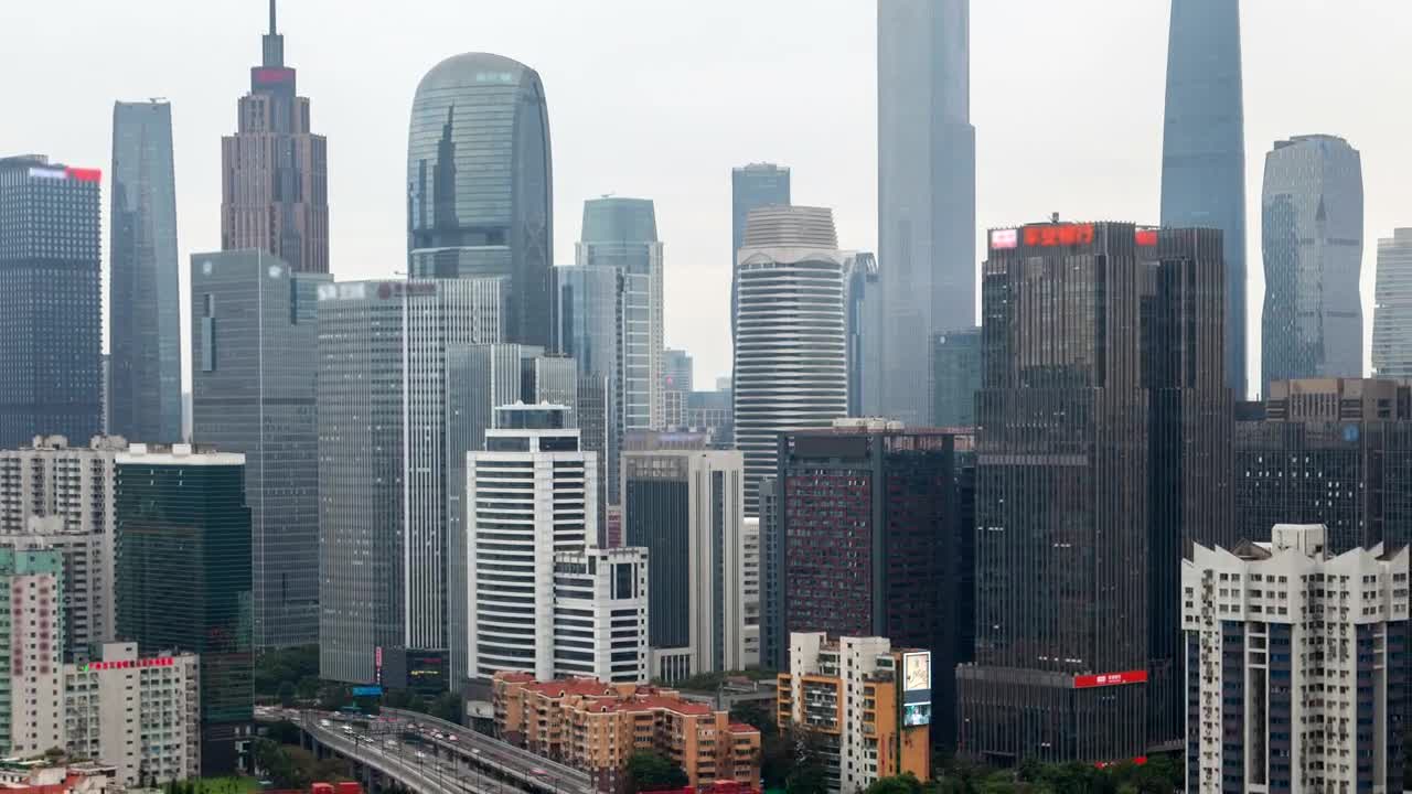 Stock Video Guangzhou Cityscape At Daytime Time Lapse Live Wallpaper For PC - Free Download
