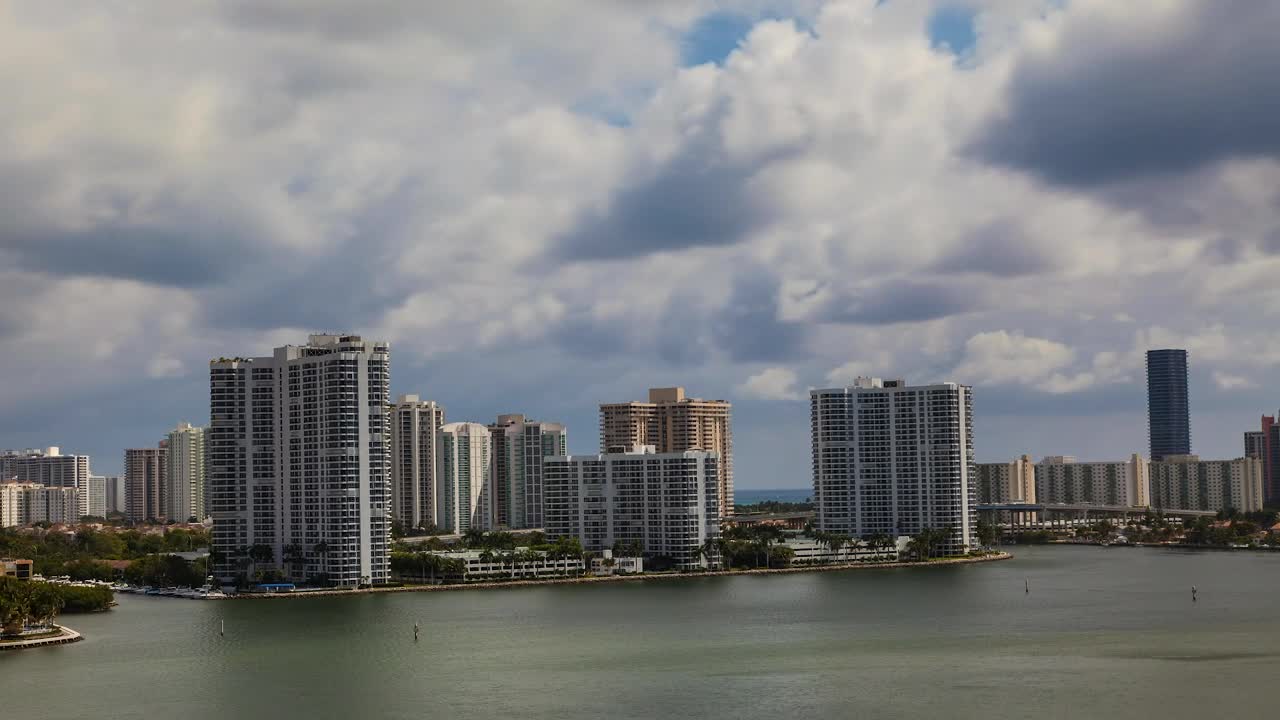 Stock Video Clouds Rising Over Miami Live Wallpaper For PC - Free Download