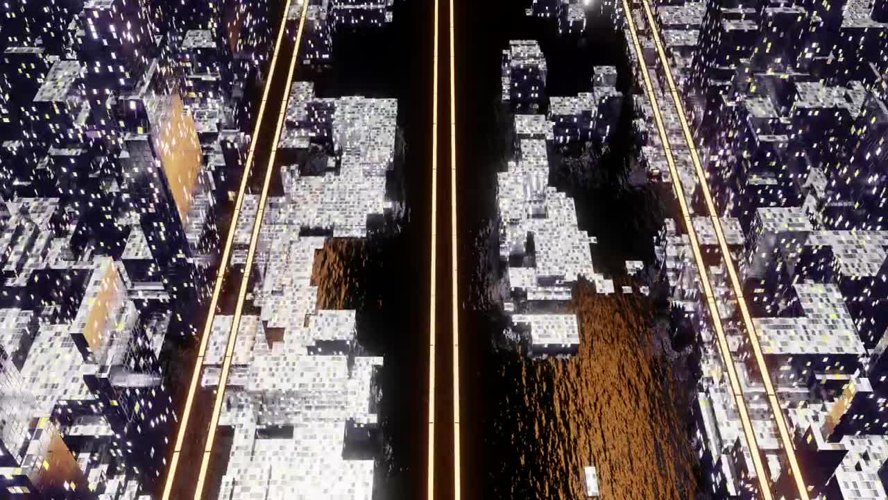 Free Stock Video Virtual Metropolis D Loop Video Live Wallpaper - Free Download