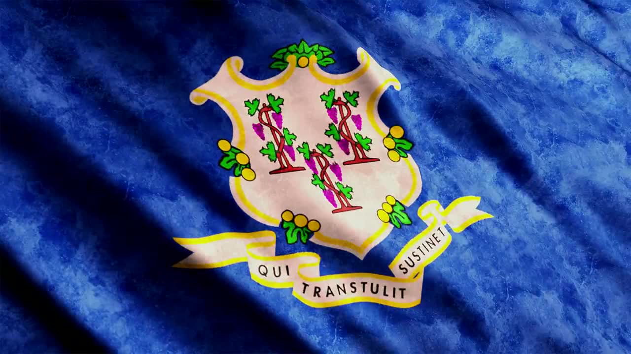 Stock Video Connecticut State Flag Waving Close Up Live Wallpaper For PC - Free Download