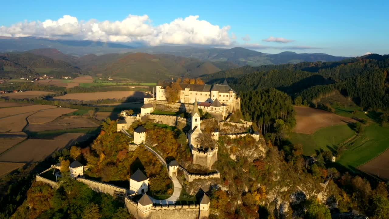 Stock Video Medieval Castle In The Top Of The Mountai Animated Wallpaper - Free Download