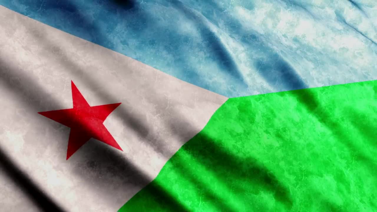 Stock Video Djibouti Flag In Full Screen Live Wallpaper For PC - Free Download
