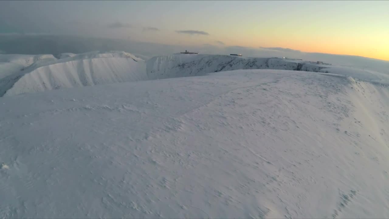 Stock Video Drone Flying Over Deep Snow Live Wallpaper For PC - Free Download